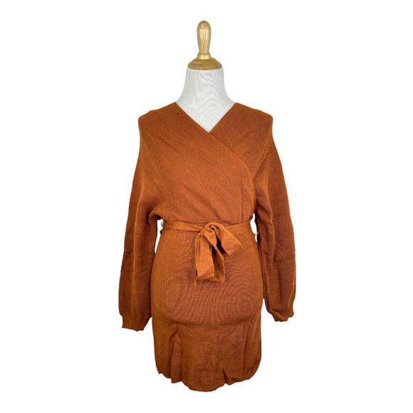 NEW FASHIONKILLA Knit Tie-Waist Dress Size 6 - Picture 1 of 5